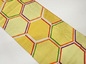 リサイクル 亀甲模様織出し袋帯